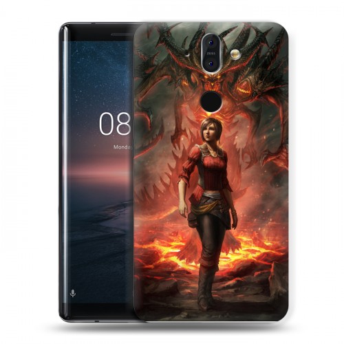 Дизайнерский пластиковый чехол для Nokia 8 Sirocco Diablo