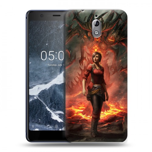 Дизайнерский силиконовый чехол для Nokia 3.1 Diablo