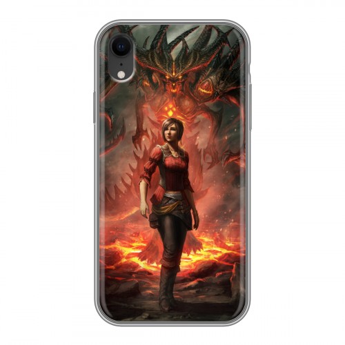 Дизайнерский силиконовый чехол для Iphone Xr Diablo