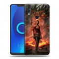 Дизайнерский силиконовый чехол для Alcatel 5V Diablo