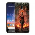 Дизайнерский пластиковый чехол для Nokia 2.2 Diablo