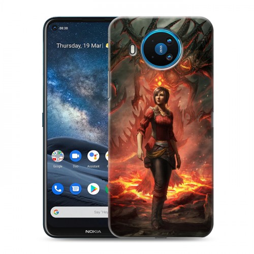 Дизайнерский силиконовый чехол для Nokia 8.3 Diablo