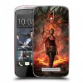 Дизайнерский пластиковый чехол для HTC Desire 500 Diablo