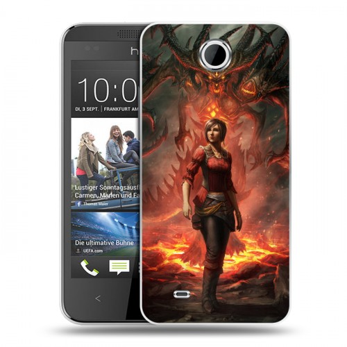 Дизайнерский силиконовый чехол для HTC Desire 300 Diablo