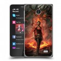 Дизайнерский пластиковый чехол для Nokia X Diablo