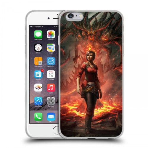 Дизайнерский силиконовый чехол для Iphone 6 Plus/6s Plus Diablo