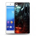 Дизайнерский пластиковый чехол для Sony Xperia Z3+ Diablo