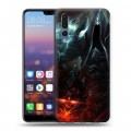 Дизайнерский силиконовый с усиленными углами чехол для Huawei P20 Pro Diablo