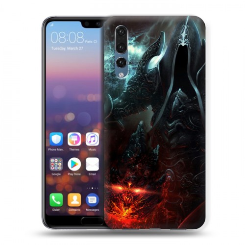 Дизайнерский силиконовый с усиленными углами чехол для Huawei P20 Pro Diablo