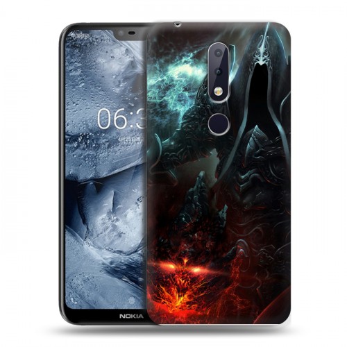 Дизайнерский пластиковый чехол для Nokia 6.1 Plus Diablo