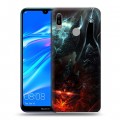 Дизайнерский пластиковый чехол для Huawei Y6 (2019) Diablo