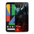 Дизайнерский пластиковый чехол для Google Pixel 4 Diablo