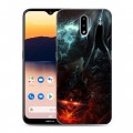 Дизайнерский пластиковый чехол для Nokia 2.3 Diablo