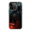 Дизайнерский силиконовый чехол для Iphone 14 Pro Diablo