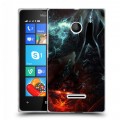 Дизайнерский пластиковый чехол для Microsoft Lumia 435 Diablo