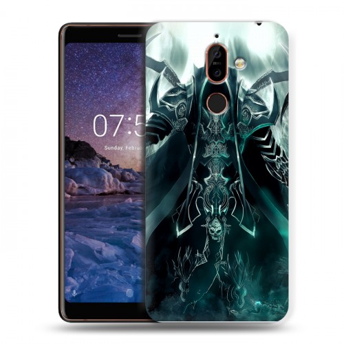 Дизайнерский пластиковый чехол для Nokia 7 Plus Diablo