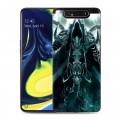 Дизайнерский пластиковый чехол для Samsung Galaxy A80 Diablo