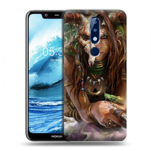 Дизайнерский силиконовый чехол для Nokia 5.1 Plus Diablo