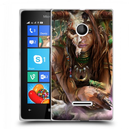 Дизайнерский пластиковый чехол для Microsoft Lumia 435 Diablo