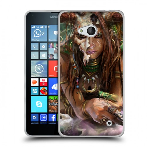 Дизайнерский пластиковый чехол для Microsoft Lumia 640 Diablo