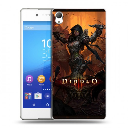 Дизайнерский пластиковый чехол для Sony Xperia Z3+ Diablo