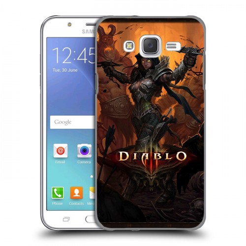 Дизайнерский пластиковый чехол для Samsung Galaxy J5 Diablo