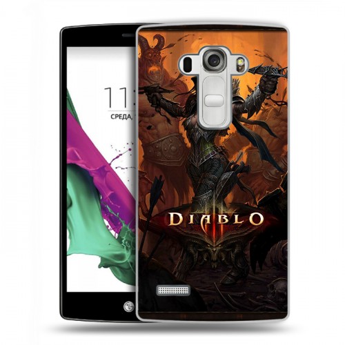 Дизайнерский пластиковый чехол для LG G4 S Diablo