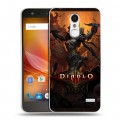 Дизайнерский пластиковый чехол для ZTE Blade X5 Diablo