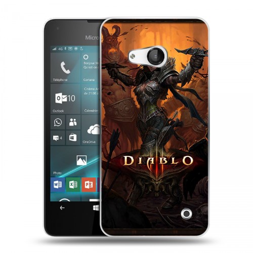 Дизайнерский пластиковый чехол для Microsoft Lumia 550 Diablo