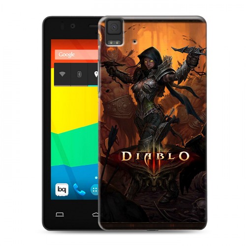 Дизайнерский силиконовый чехол для BQ Aquaris E4.5 Diablo