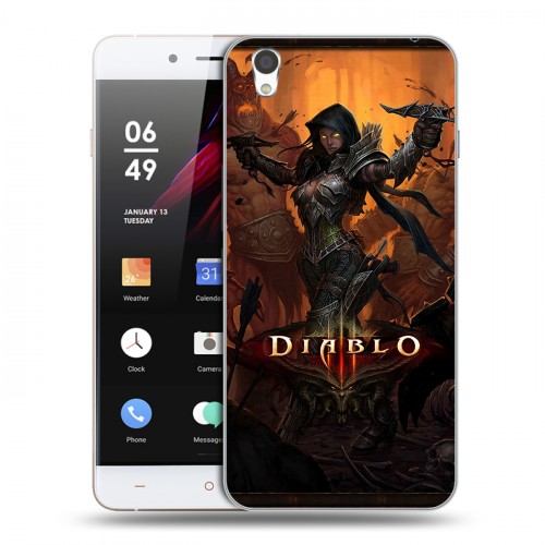 Дизайнерский пластиковый чехол для OnePlus X Diablo