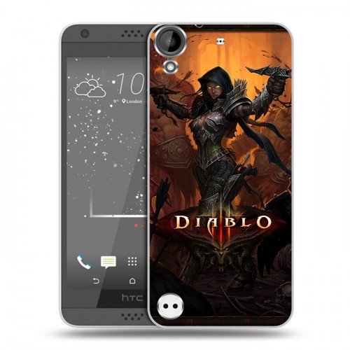 Дизайнерский пластиковый чехол для HTC Desire 530 Diablo