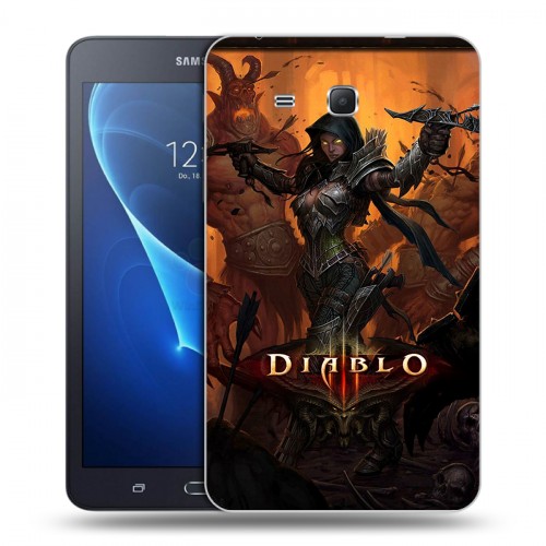 Дизайнерский силиконовый чехол для Samsung Galaxy Tab A 7 (2016) Diablo