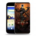 Дизайнерский пластиковый чехол для ZTE Blade A510 Diablo