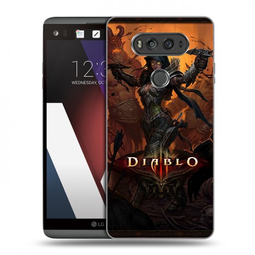 Дизайнерский пластиковый чехол для LG V20 Diablo