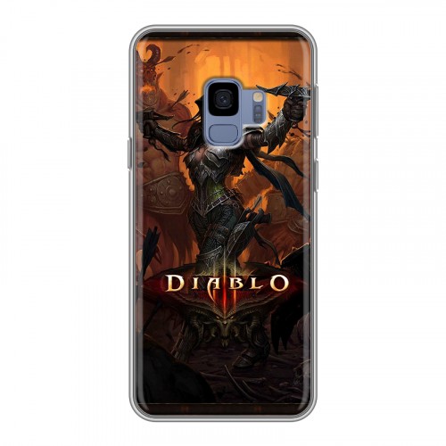 Дизайнерский пластиковый чехол для Samsung Galaxy S9 Diablo