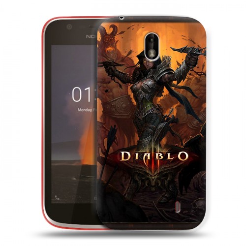 Дизайнерский пластиковый чехол для Nokia 1 Diablo