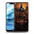 Дизайнерский пластиковый чехол для Nokia 5.1 Plus Diablo