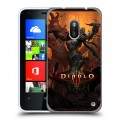 Дизайнерский пластиковый чехол для Nokia Lumia 620 Diablo