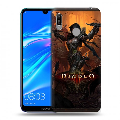 Дизайнерский пластиковый чехол для Huawei Y6 (2019) Diablo