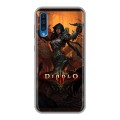 Дизайнерский силиконовый с усиленными углами чехол для Samsung Galaxy A50 Diablo