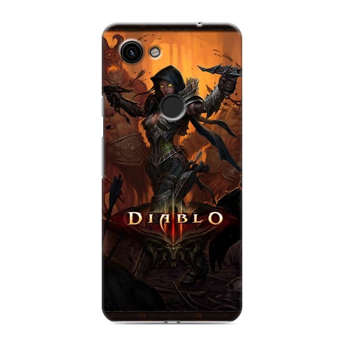 Дизайнерский пластиковый чехол для Google Pixel 3a Diablo