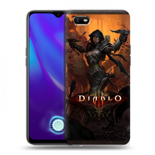 Дизайнерский силиконовый с усиленными углами чехол для OPPO A1k Diablo