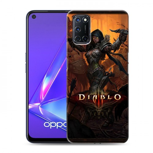 Дизайнерский пластиковый чехол для OPPO A52 Diablo