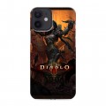 Дизайнерский силиконовый с усиленными углами чехол для Iphone 12 Mini Diablo