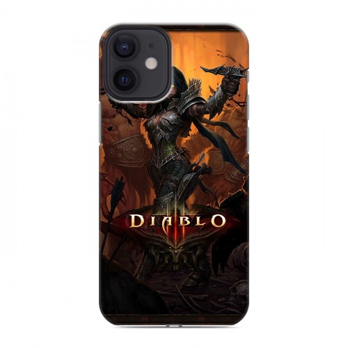 Дизайнерский силиконовый с усиленными углами чехол для Iphone 12 Mini Diablo