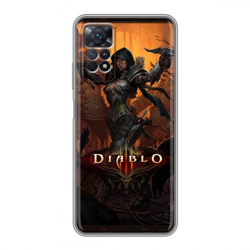 Дизайнерский силиконовый чехол для Xiaomi Redmi Note 11 Pro Diablo