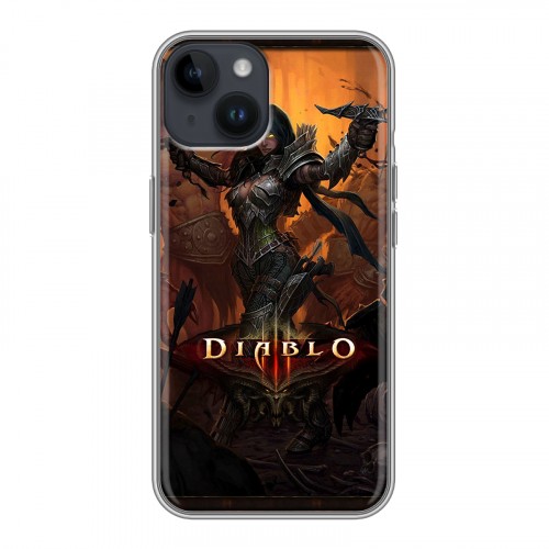 Дизайнерский пластиковый чехол для Iphone 14 Diablo