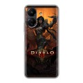 Дизайнерский силиконовый чехол для Xiaomi Poco C65 Diablo