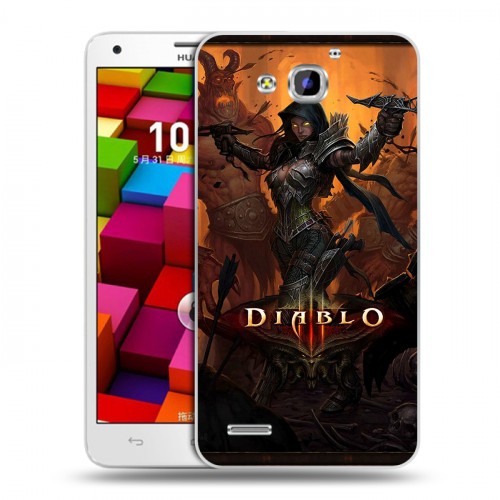 Дизайнерский пластиковый чехол для Huawei Honor 3x Diablo